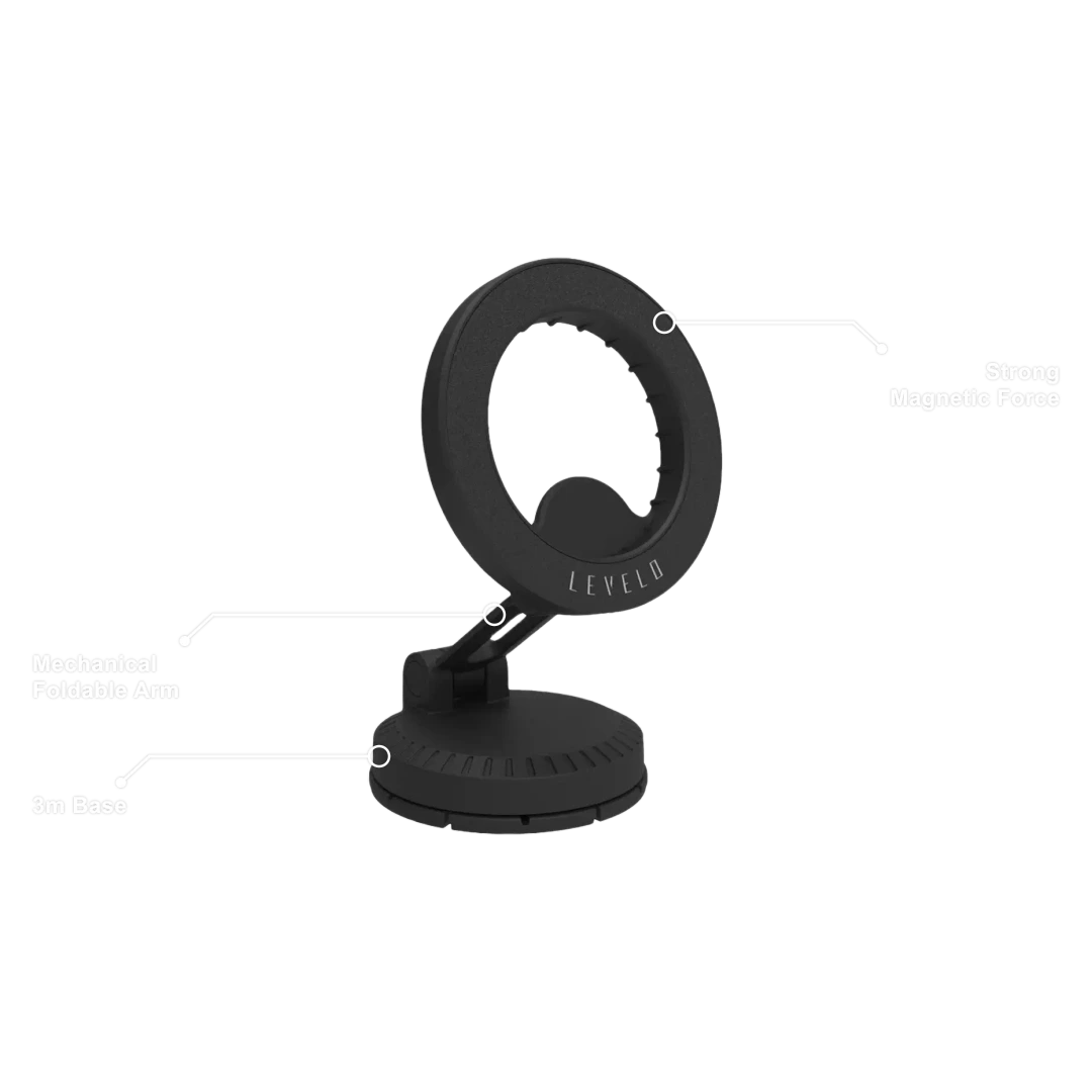 Levelo Gripton MagSafe Car Phone Holder - Onyx Black Levelo Gripton MagSafe Car Phone Holder - Onyx Black