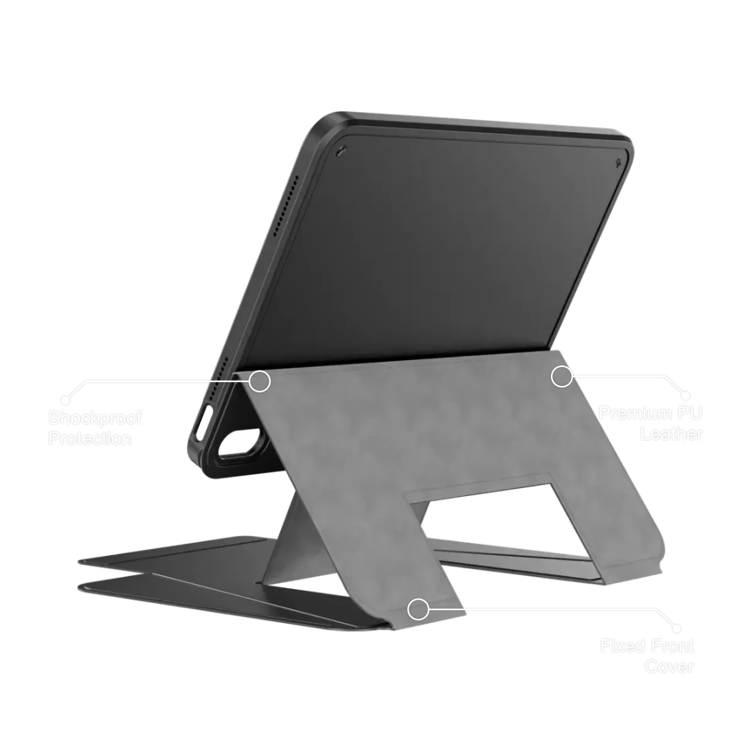 Levelo Flexo Leather Hybrid Case for iPad - Black Levelo Flexo Leather Hybrid Case for iPad - Black