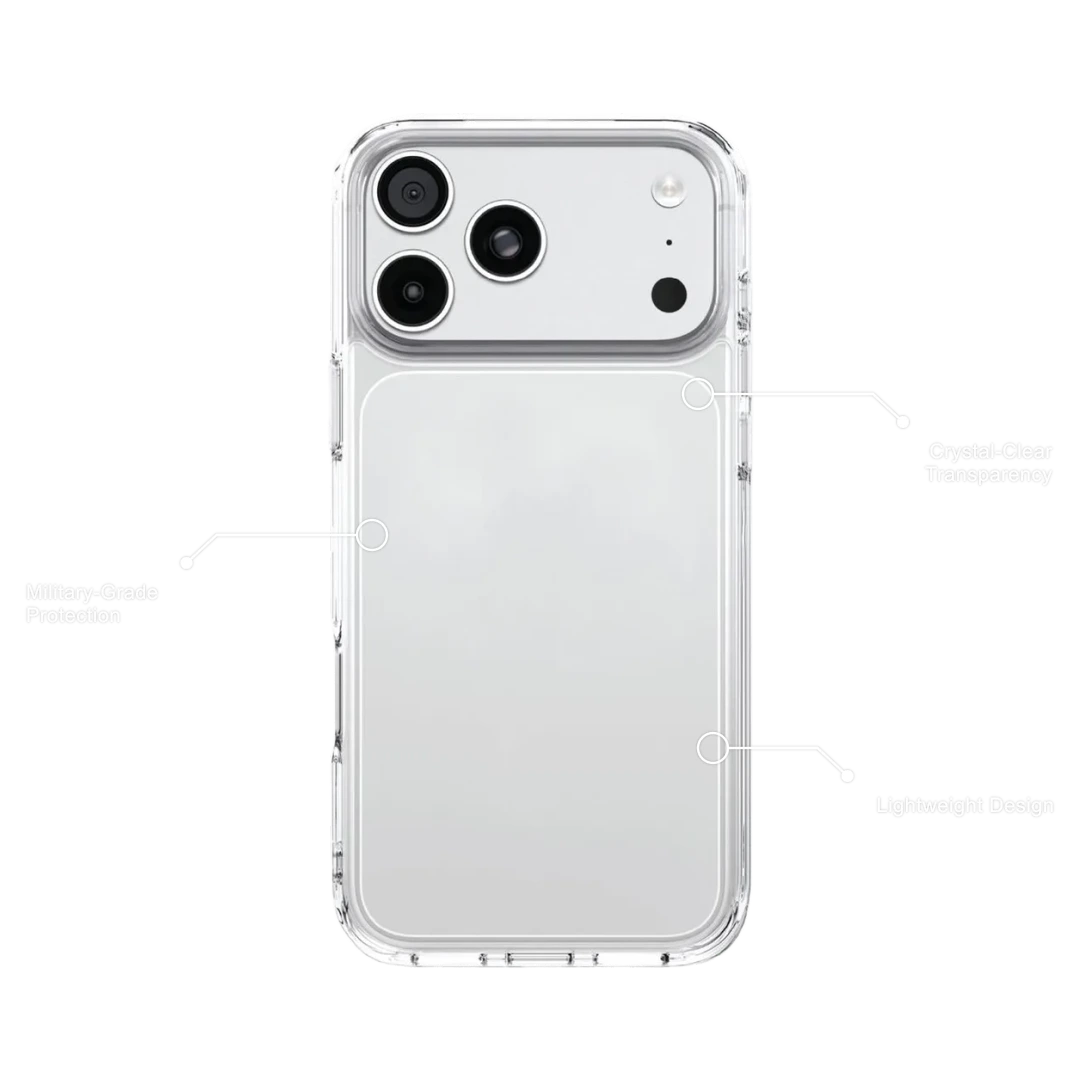 Levelo Clara Clear Case for iPhone 18 Pro & Pro Max - Clear Levelo Clara Clear Case for iPhone 18 Pro & Pro Max - Clear