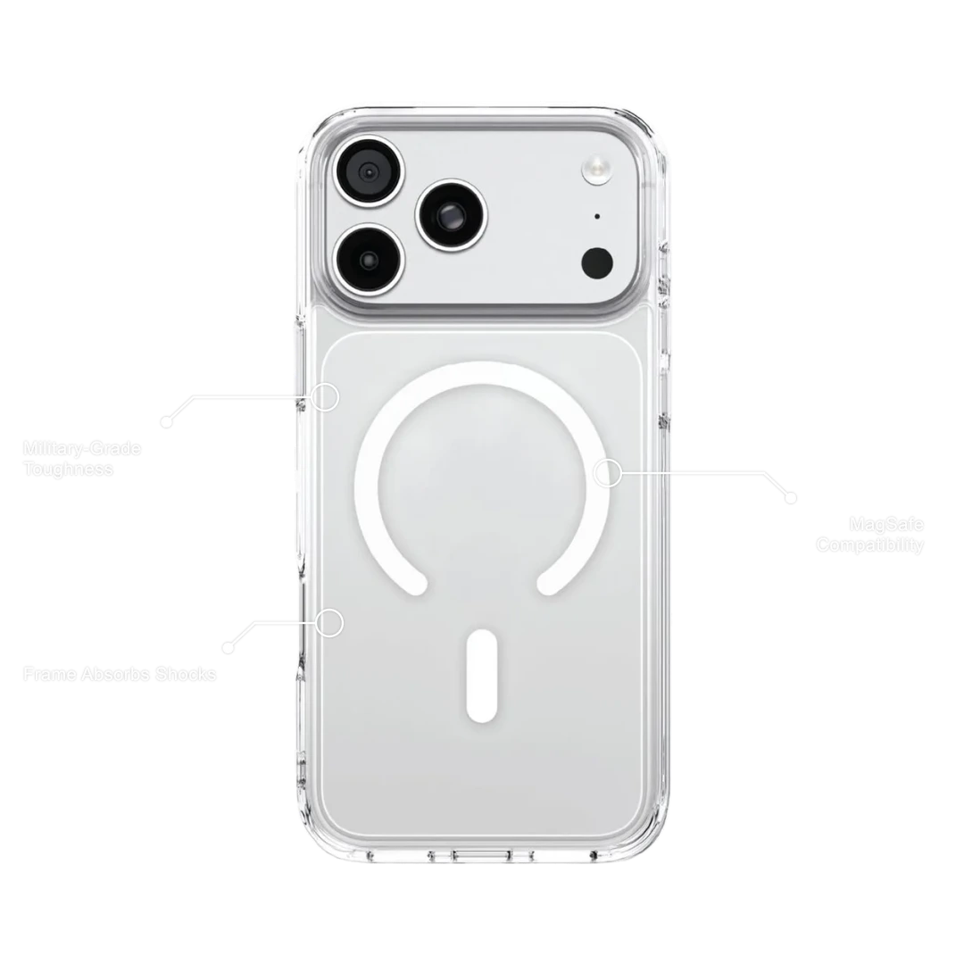 Levelo Clara MagSafe Case for iPhone 18 Pro & 18 Pro Max - Clear Levelo Clara MagSafe Case for iPhone 18 Pro & 18 Pro Max - Clear