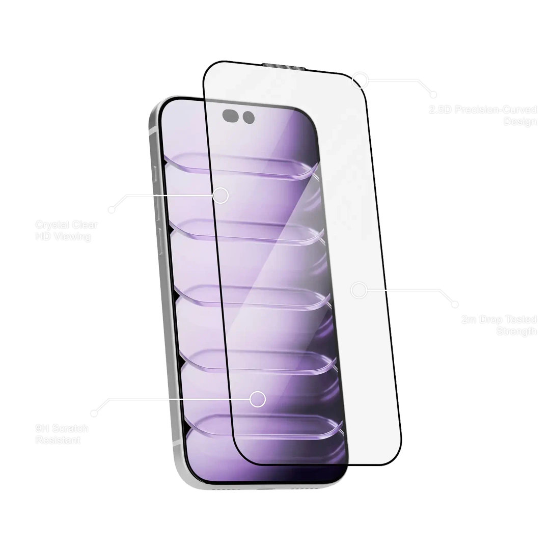 Levelo Edge Pro 2.5D HD Screen Protector for iPhone 18 Pro / Pro Max, Ultra-HD Transparency, Applicator Included Levelo Edge Pro 2.5D HD Screen Protector for iPhone 18 Pro / Pro Max, Ultra-HD Transparency, Applicator Included