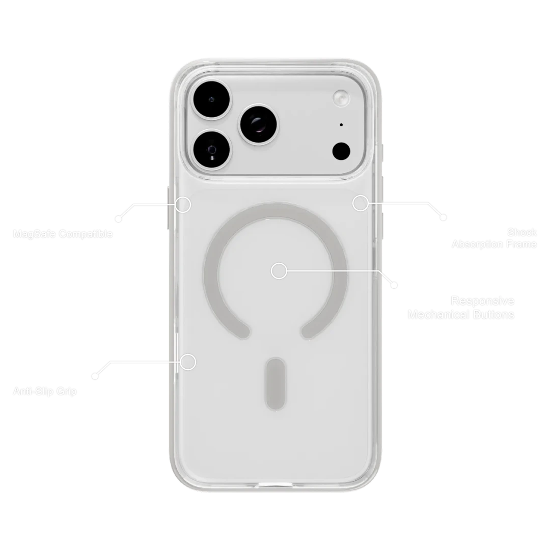 Levelo Neon MagSafe Case with Responsive Mechanical Buttons for iPhone 18/17 Pro / Pro Max Levelo Neon MagSafe Case with Responsive Mechanical Buttons for iPhone 18/17 Pro / Pro Max