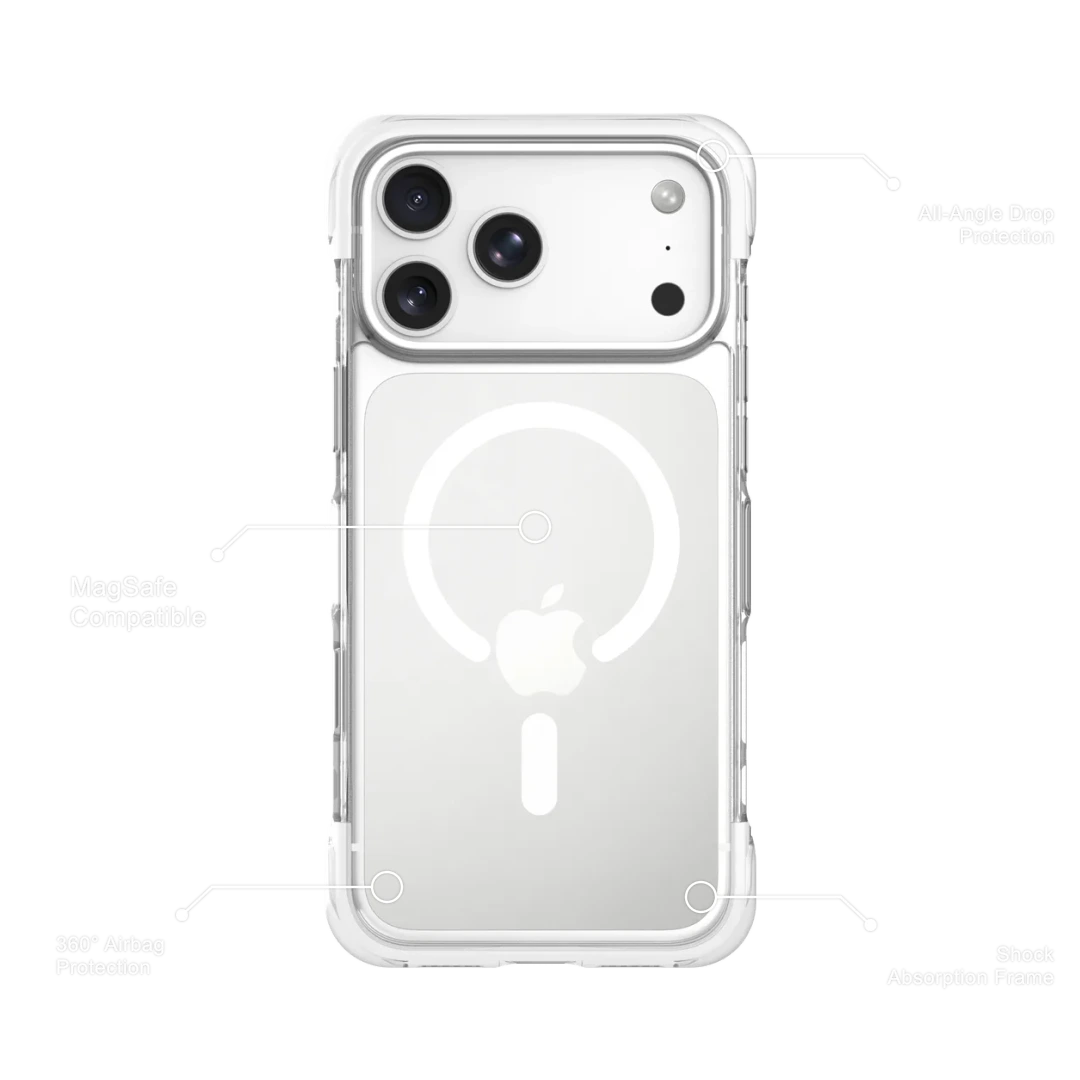 Levelo Tucson MagSafe Bumper Case with 360° Airbag Protection for iPhone 18/17 Pro/Pro Max Levelo Tucson MagSafe Bumper Case with 360° Airbag Protection for iPhone 18/17 Pro/Pro Max