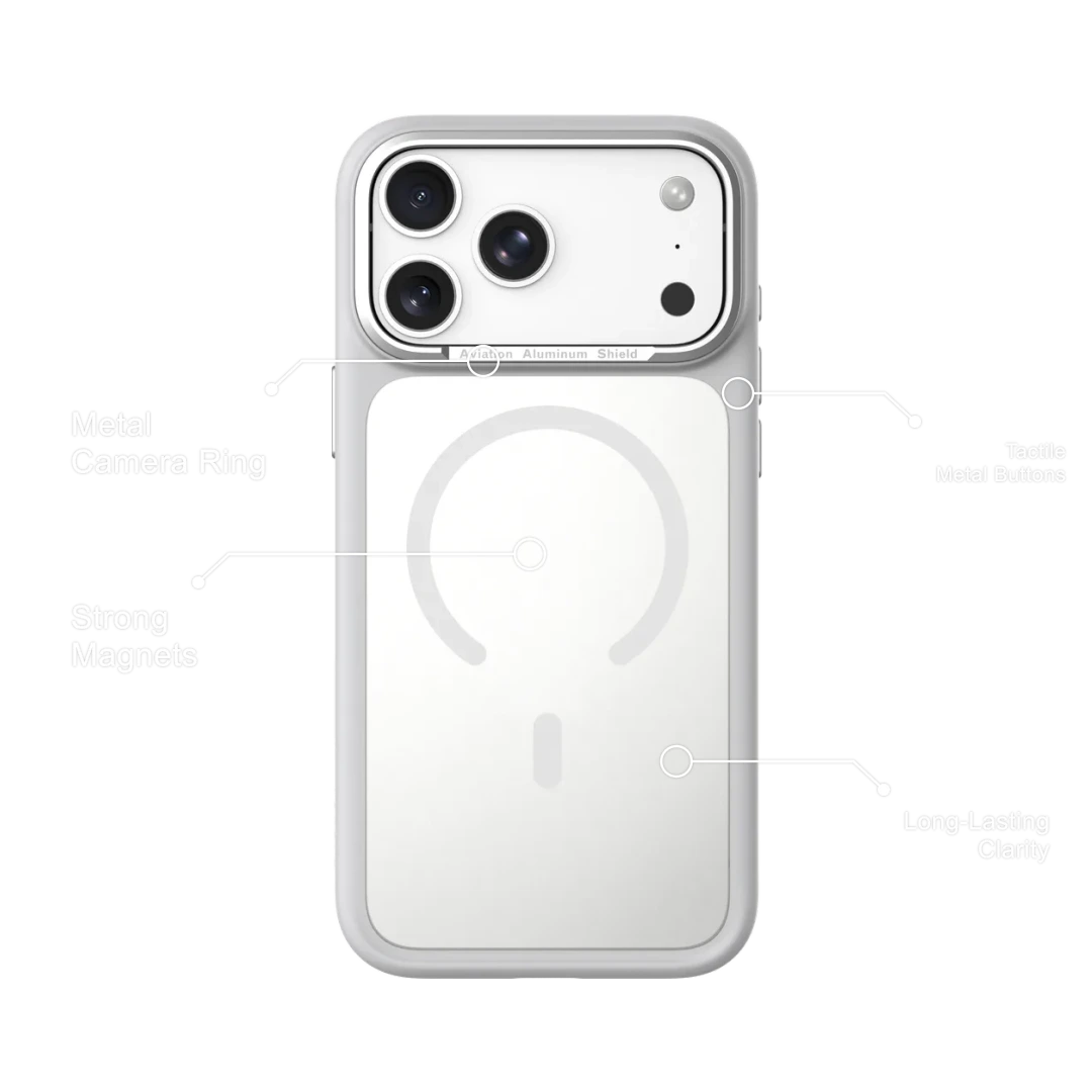 Levelo Tapa MagSafe Case with Metal Camera Ring for iPhone 18/17 Pro / Pro Max Levelo Tapa MagSafe Case with Metal Camera Ring for iPhone 18/17 Pro / Pro Max