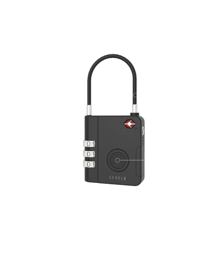 Levelo TabiLock TSA Luggage Lock - Black TabiLock TSA Luggage Lock - Black