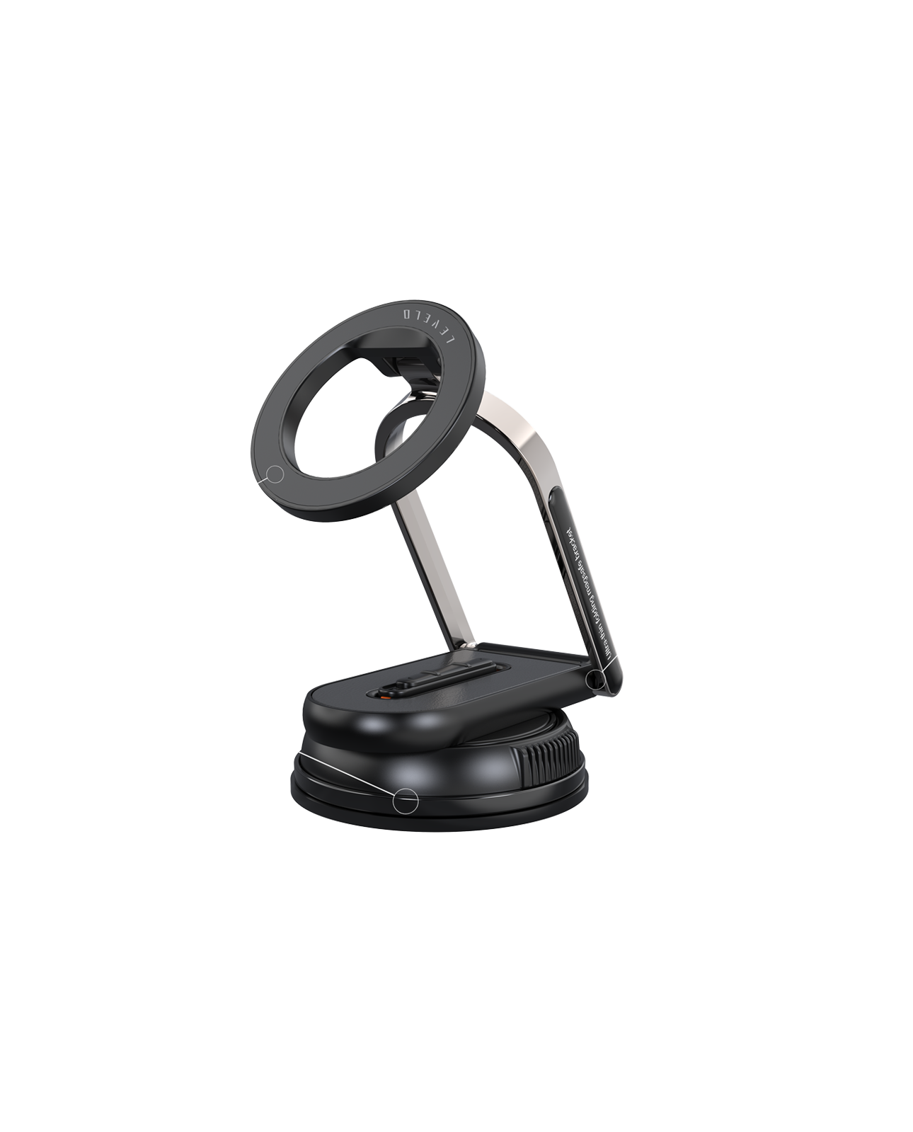Levelo Nero MagSafe Car Holder & Selfie Stick - Black Nero MagSafe Car Holder & Selfie Stick - Black