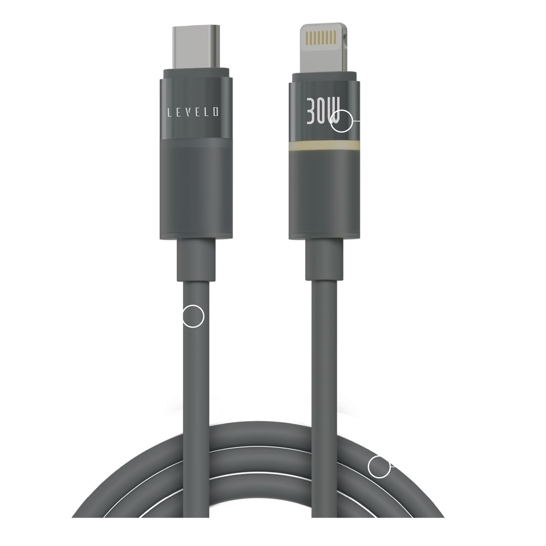 Levelo Luno Type-C to Lightning Cable 1m PD 30W