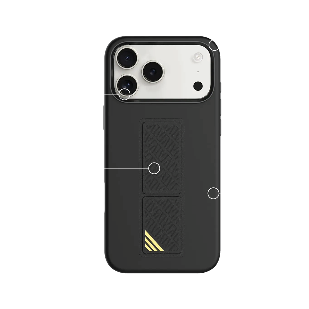 Levelo Morphix Silicone Case With GripStand for iPhone 17 Pro/Pro Max