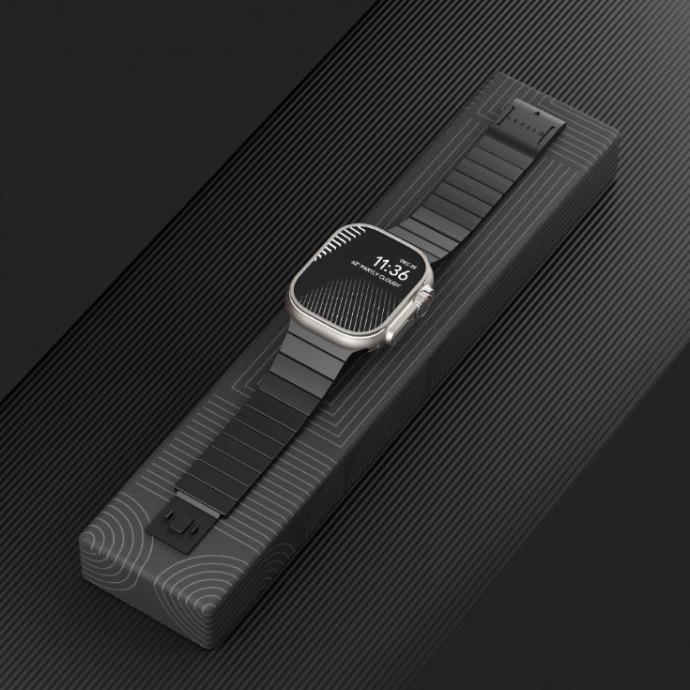 alt="stainless steel strap for smart watch"