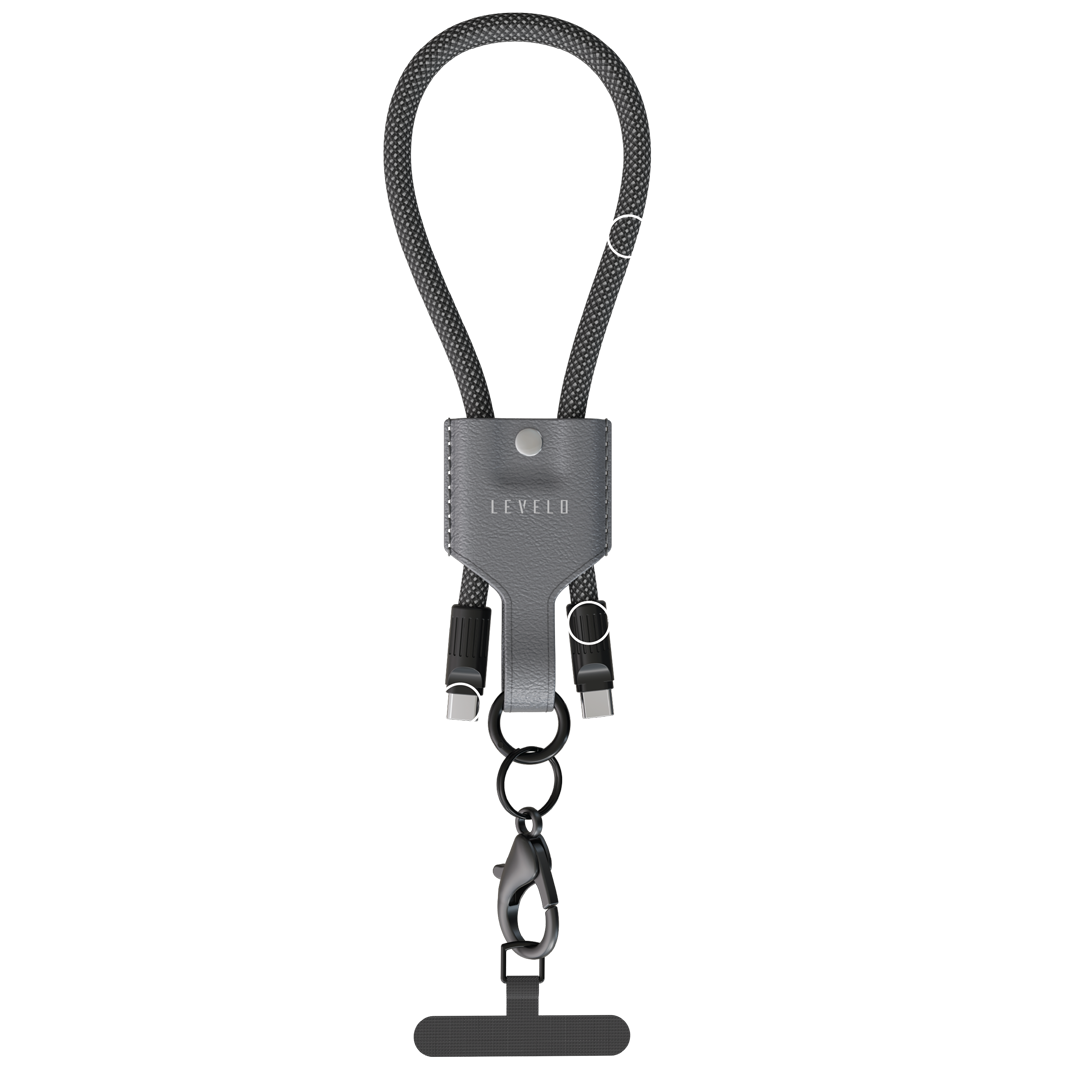 Levelo Tugo Type-C to Type-C 60W Lanyard Cable