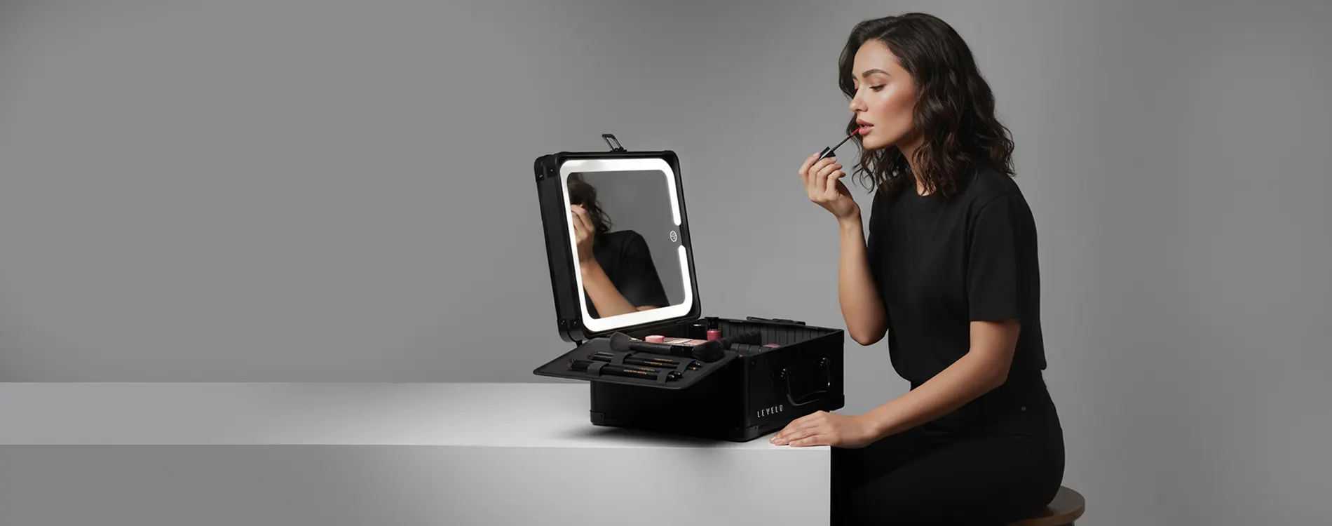 Elite Makeup Box Organizer with Mirror