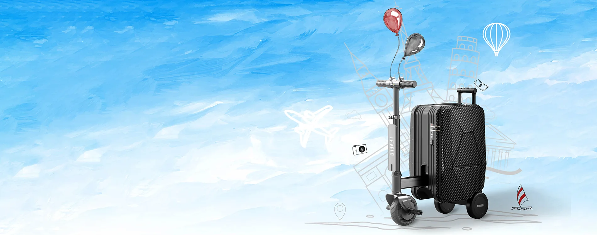 Levelo E-Scooter Luggage E-Scooter Luggage