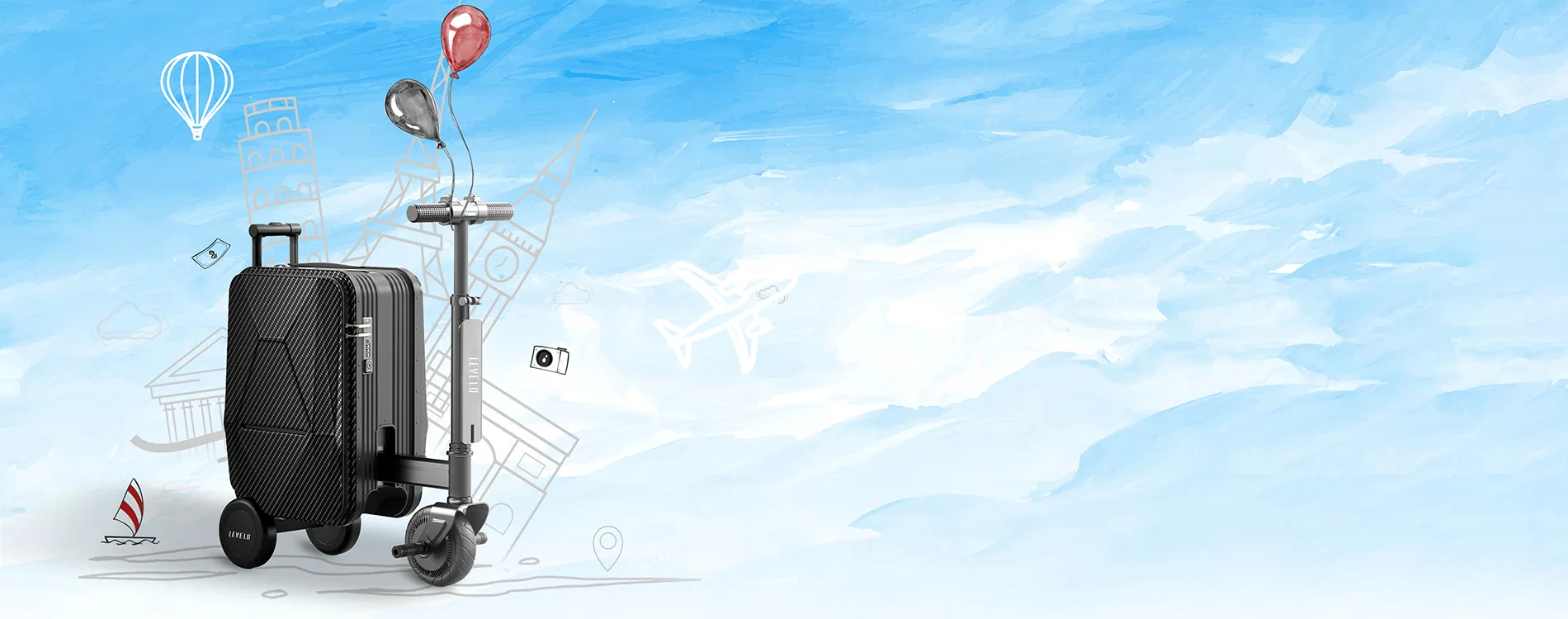 أمتعة السكوتر الكهربائي لولو أمتعة السكوتر الكهربائي