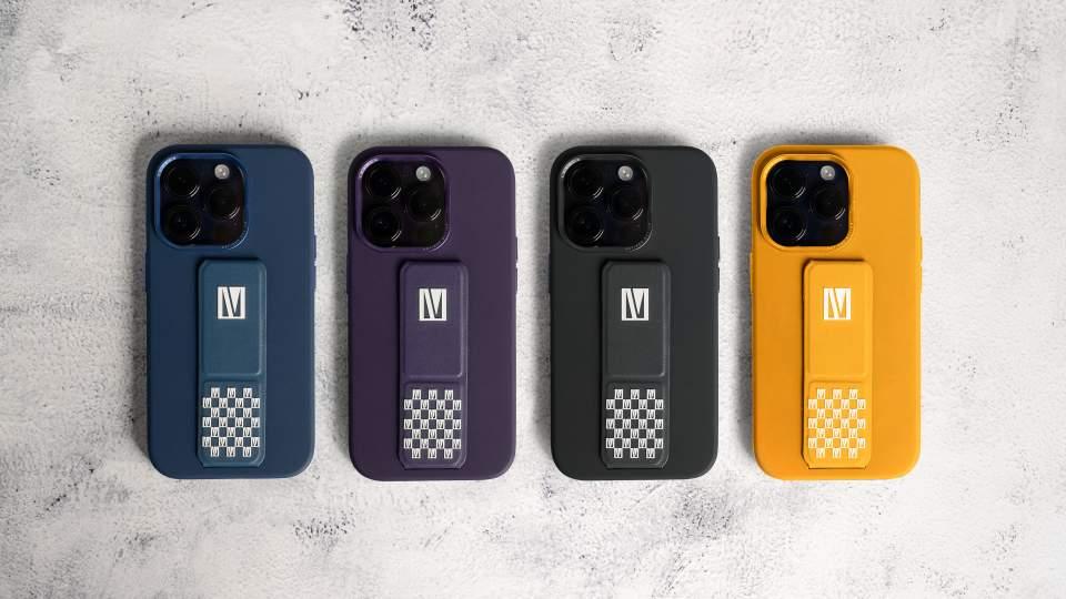 Levelo Morphix Silicone Case alt="Four colors of Levelo Morphix Silicone Case"