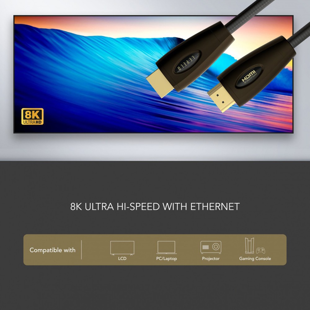 alt=|HDMI cable for ultra speed connection"