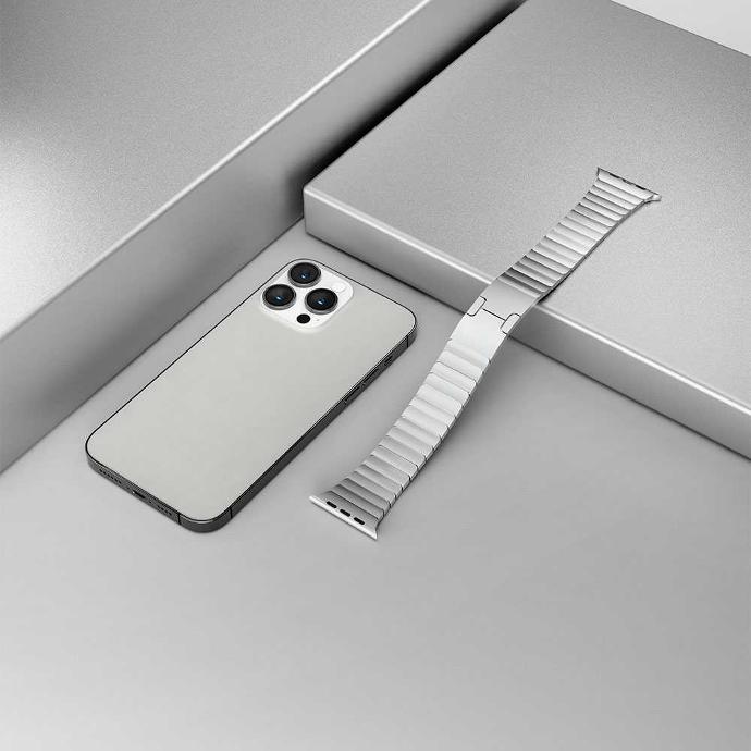 alt="stainless steel strap band"