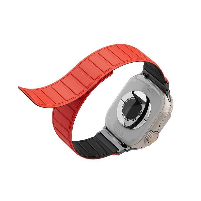 alt="silicone strap with dual color for smart watch"