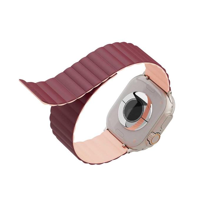 alt="pink and purple watch strap for apple"