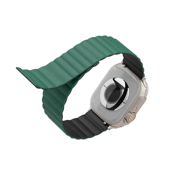 alt="green and black smart watch with silicone"