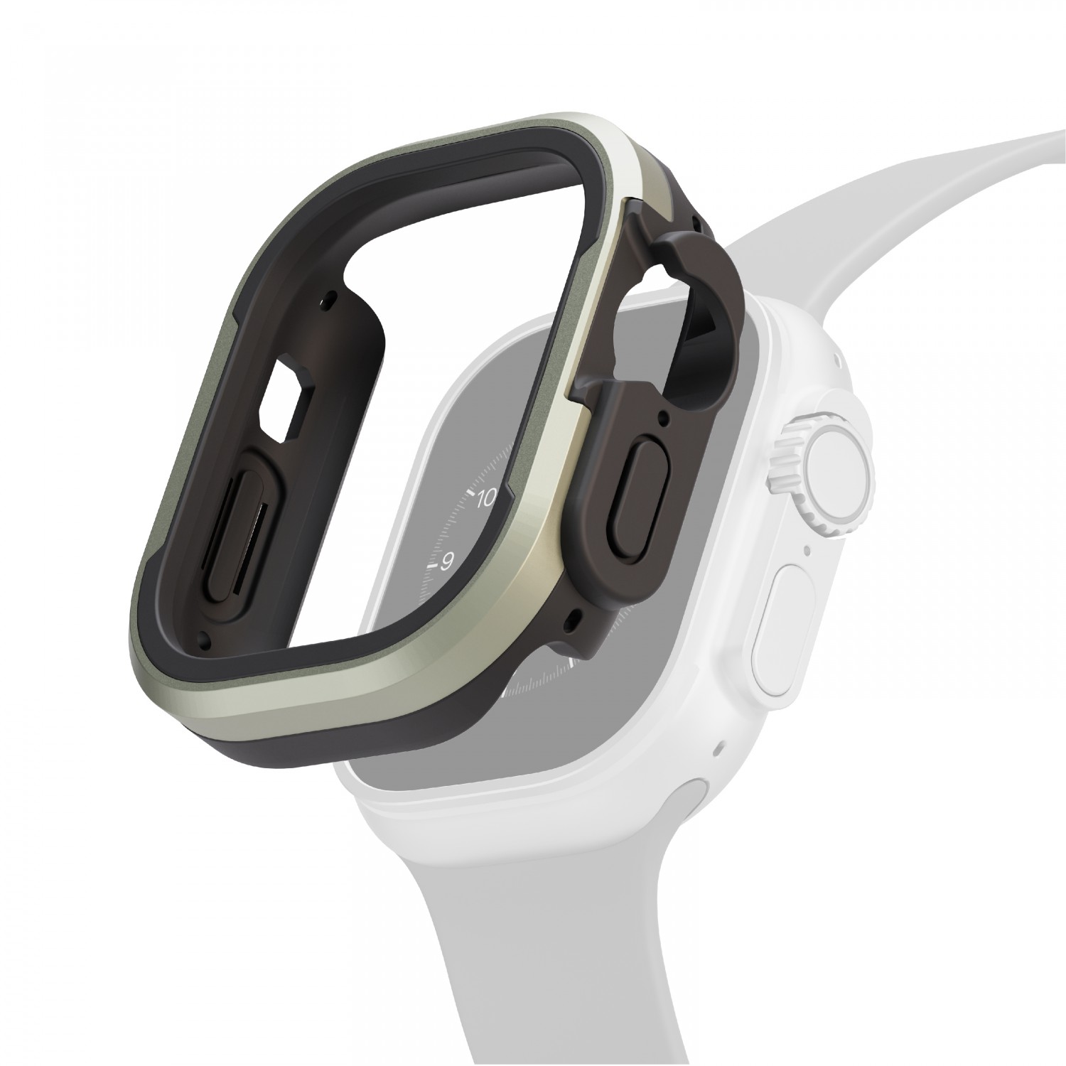 alt="gold smart watch case for ultra 49mm"