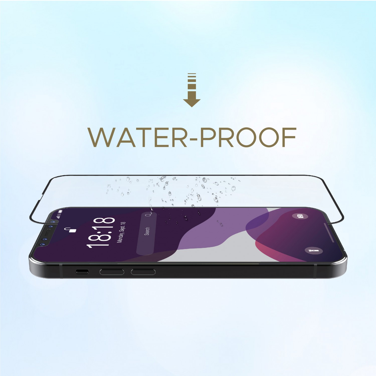 alt="waterproof screen protector for iphone 13"
