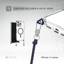 Levelo Celeste Magsafe Case With Crossbody Strap for iPhone 16 Pro Max / Pro