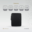 Levelo Cristallo Booktype Laptop Sleeve - Black