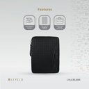 Levelo Cristallo Booktype Laptop Sleeve - Black