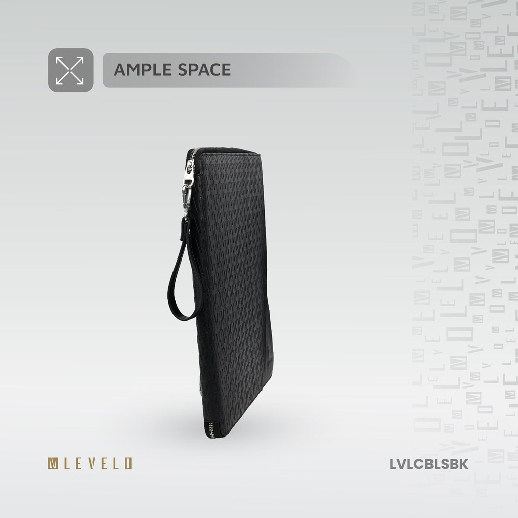 Levelo Cristallo Booktype Laptop Sleeve - Black