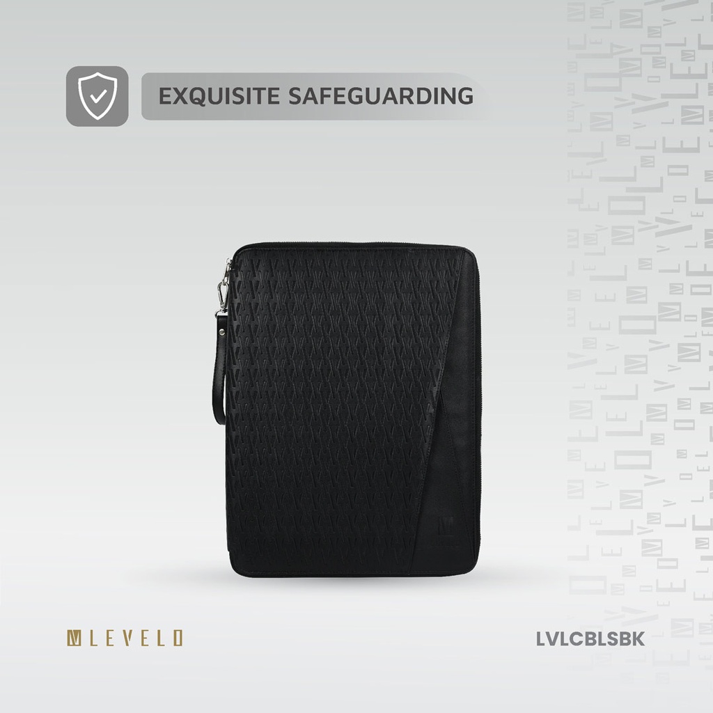 Levelo Cristallo Booktype Laptop Sleeve - Black