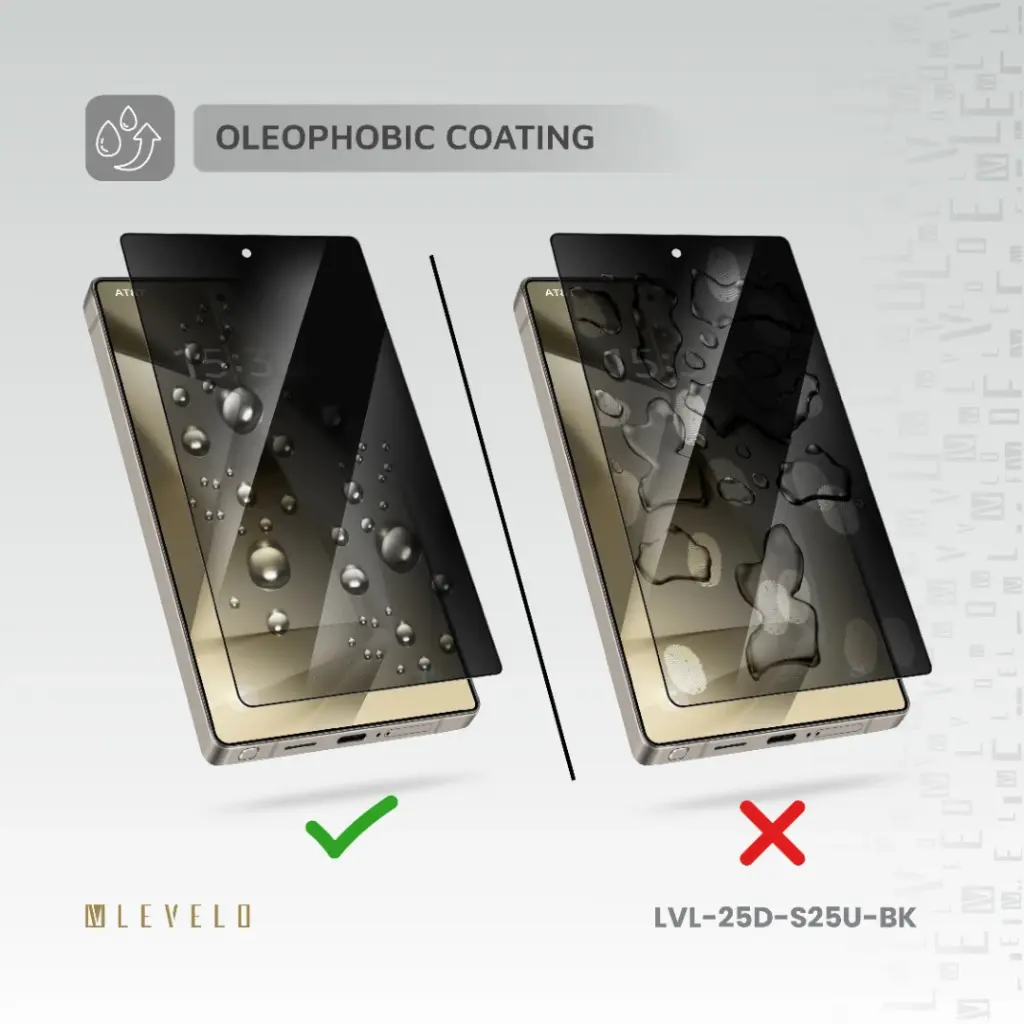 Levelo 2.5D Silk Print High Silicon Aluminum Glass AR Screen Protector for S25 Ultra