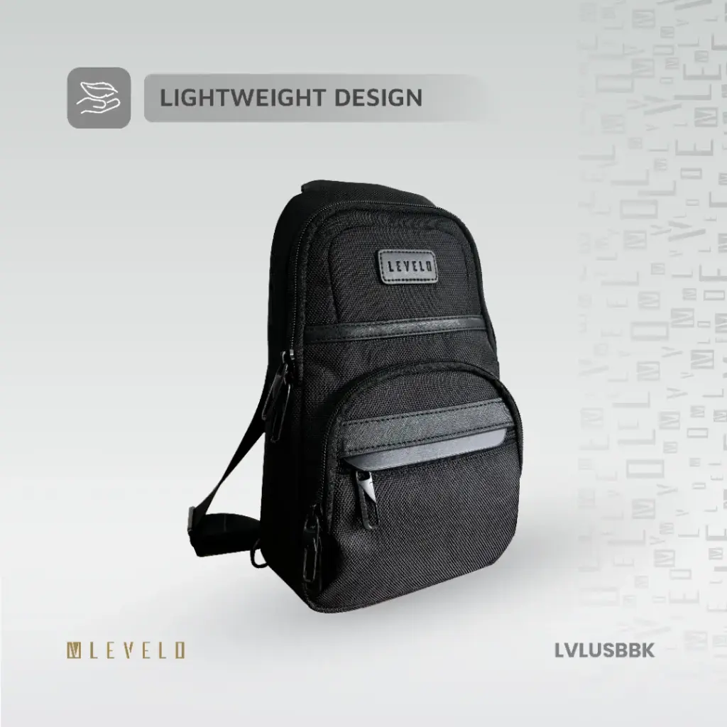 Levelo Urban Sling Bag - Black