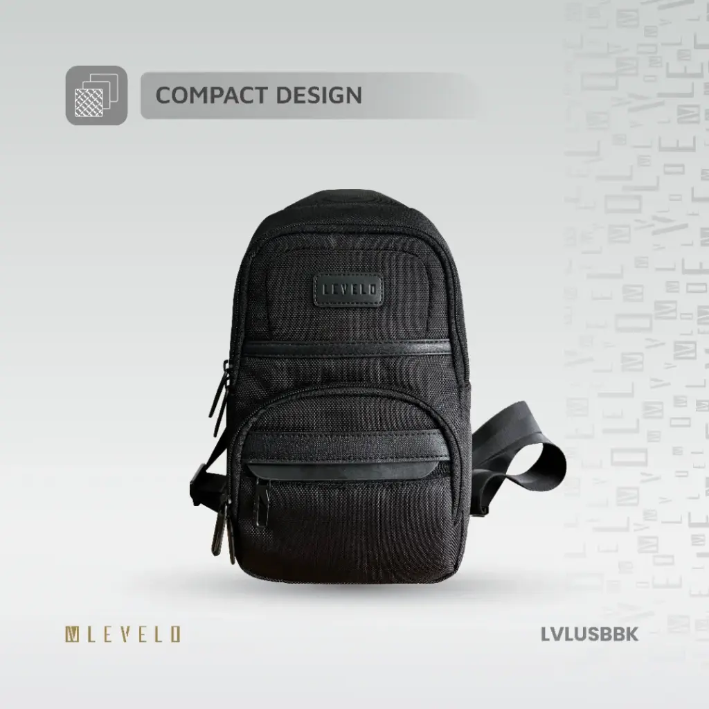 Levelo Urban Sling Bag - Black
