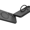 Levelo Via Matte with Ring Stand Case for Samsung S25 Ultra / Plus - Black