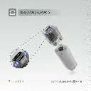 Levelo SwapCell PRO 15000mAh Powerbank With Accessories - Transparent