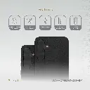Levelo Morphix Leather Case for Samsung S25 Ultra - Black