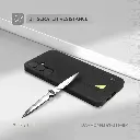 Levelo Morphix Leather Case for Samsung S25 Ultra - Black