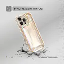 Levelo Venessa Diamond Design Case for iPhone 16 - Desert Sand