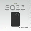 Levelo Marbella MagSafe Leather 10000mAh Power Bank - Dusk Black