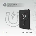 Levelo Marbella MagSafe Leather 10000mAh Power Bank - Dusk Black