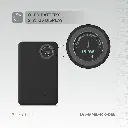 Levelo Marbella MagSafe Leather 10000mAh Power Bank - Dusk Black