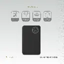 Levelo Marbella MagSafe Leather 10000mAh Power Bank - Dusk Black