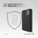 Levelo Marbella MagSafe Leather 10000mAh Power Bank - Dusk Black