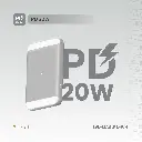 Levelo MagLight Portable Power Bank 8000mAh - White