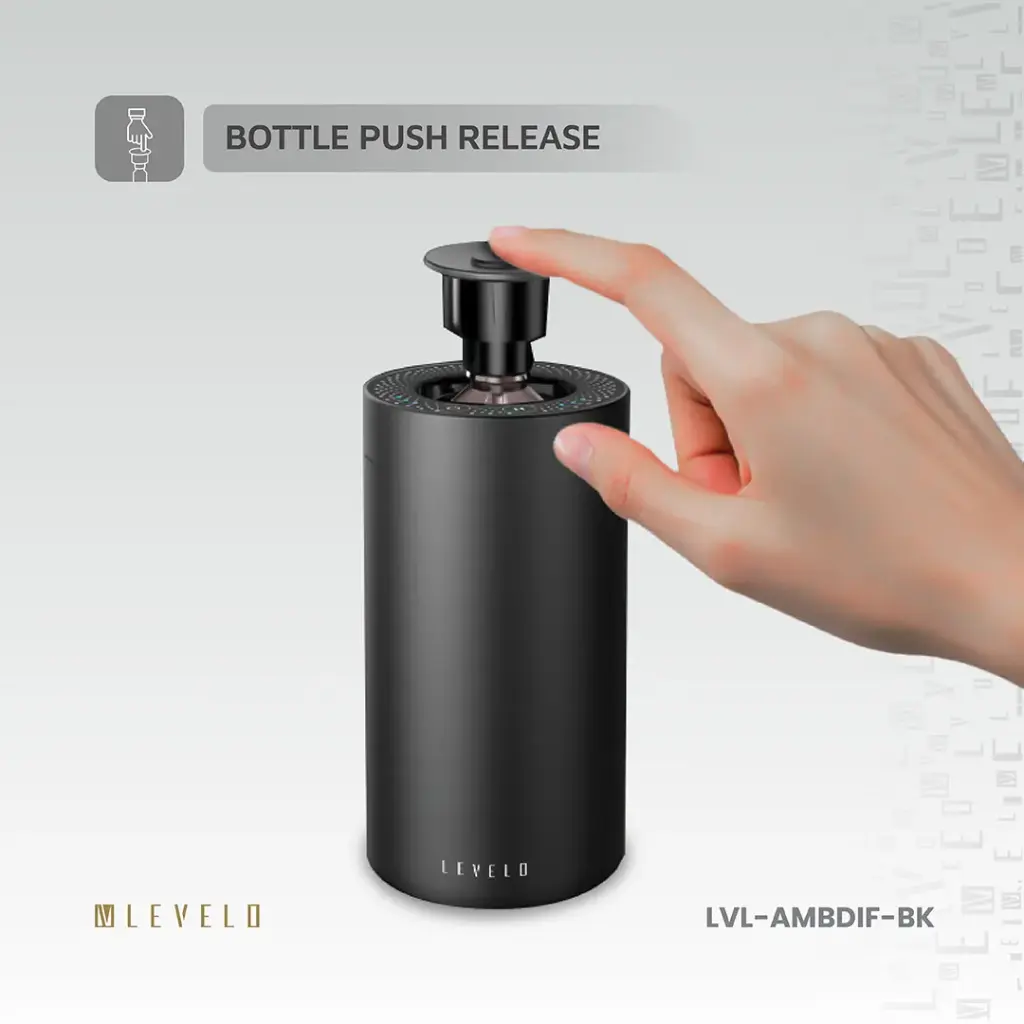 Levelo 2000mAh Ambiance Car Aroma Diffuser - Black