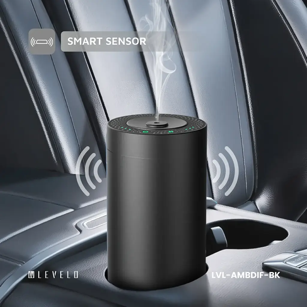 Levelo 2000mAh Ambiance Car Aroma Diffuser - Black