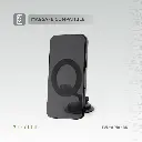 Levelo Aria MagSafe Car Phone Holder With Rotatable Base - Metallic Black