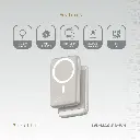 Levelo MagLight Portable Power Bank 8000mAh - White