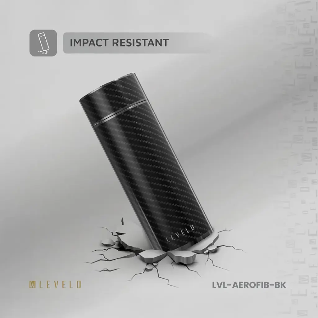 Levelo AeroFiber 350ML Carbon Fiber Bottle - Black