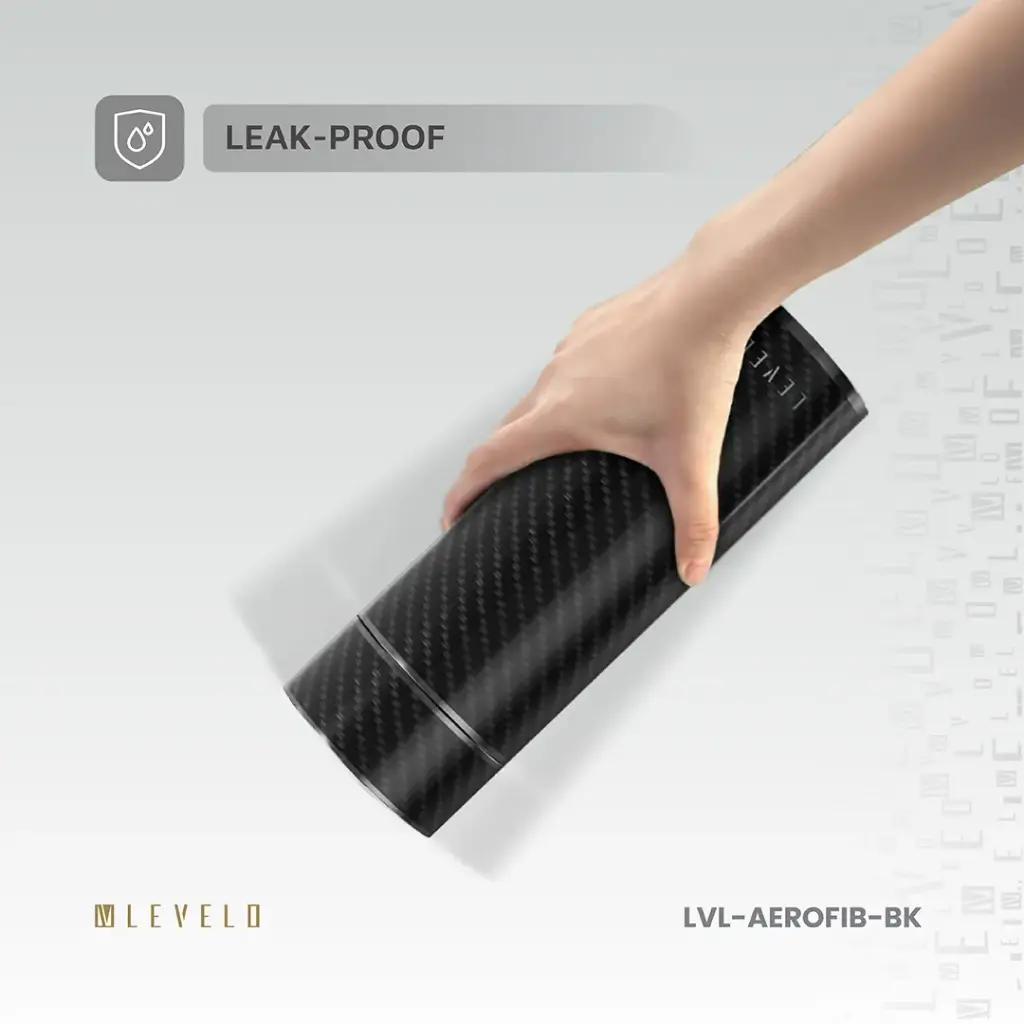 Levelo AeroFiber 350ML Carbon Fiber Bottle - Black